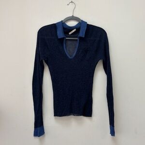 Paloma Wool Torrentbo Sheer Knit Polo